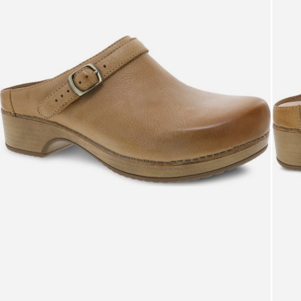 Dansko Brown Leather Mules